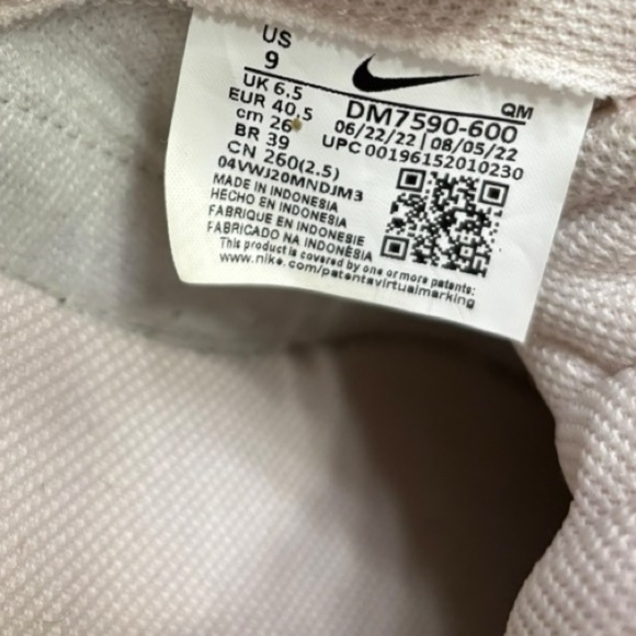 Nike Court Legacy Lift Light Soft Pink Women's Sneakers Size 9 Court Shoes - Picture 11 of 16